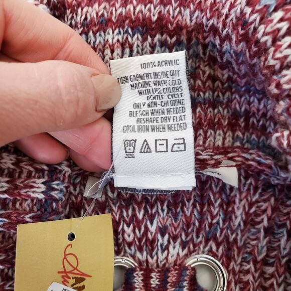 NWT American Rag | Cowl Neck Lace Up Sweater - Picture 5 of 7
